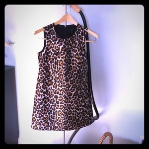Jcrew leopard dress 6 petite